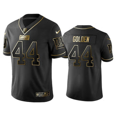 Men's New York Giants #44 Markus Golden Black Gold Stitched NFL Jersey 