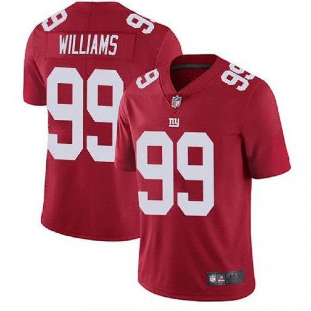Men's New York Giants #99 Leonard Williams Red Vapor Limited Stitched Jersey 