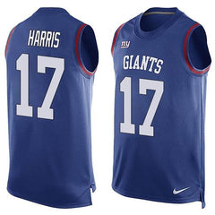 Giants #17 Dwayne Harris Royal Blue Team Color Men's Stitched NFL Limited Tank Top Jersey 