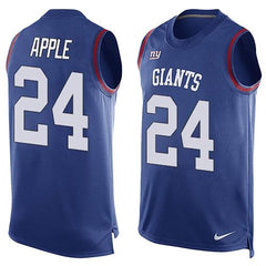 Giants #24 Eli Apple Royal Blue Team Color Men's Stitched NFL Limited Tank Top Jersey 