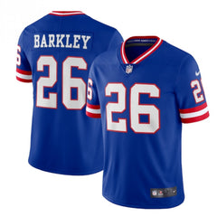 Men's New York Giants #26 Saquon Barkley Royal Classic Vapor Limited Stitched Jersey 