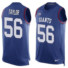 Giants #56 Lawrence Taylor Royal Blue Team Color Men's Stitched NFL Limited Tank Top Jersey 