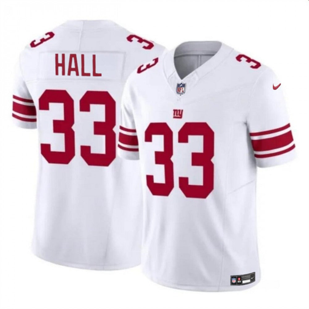 Men's New York Giants #33 Hassan Hall White 2023 F.U.S.E. Vapor Untouchable Limited Stitched Jersey 