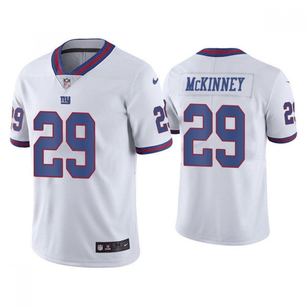 Men's New York Giants #29 Xavier McKinney White Color Rush Stitched Jersey 