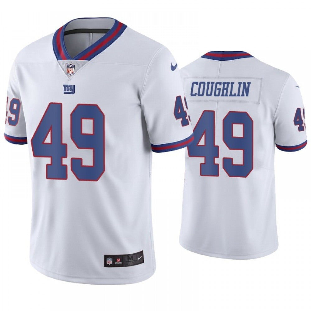 Men's New York Giants #49 Carter Coughlin White Color Rush Stitched Jersey 