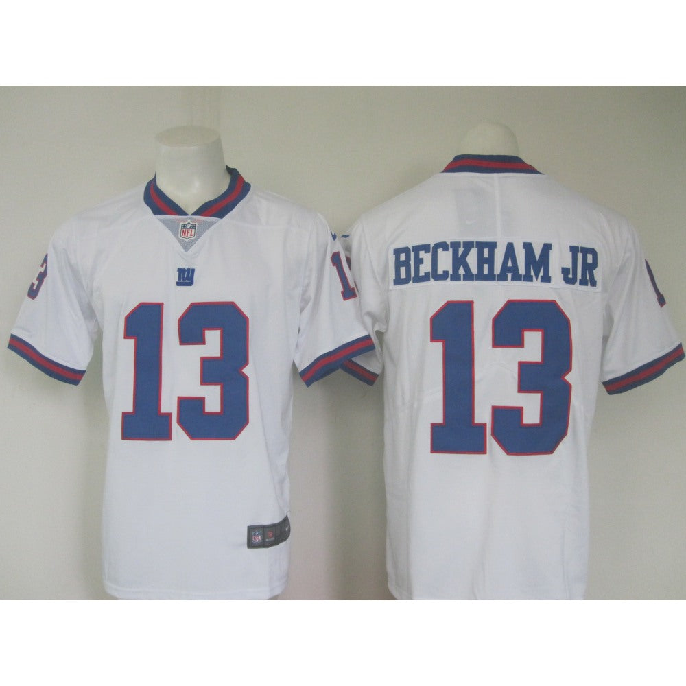 Men's New York Giants #13 Odell Beckham Jr White Limited Rush Stitched NFL Jersey 