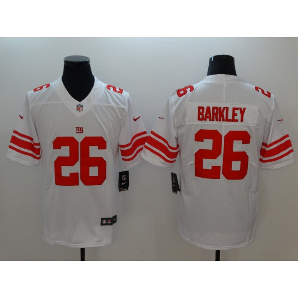 Men's New York Giants #26 Saquon Barkley White 2018 NFL Draft Vapor Untouchable Limited Stitched Jersey 