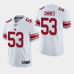 Men's New York Giants #53 Oshane Ximines White Vapor Untouchable Limited Stitched NFL Jersey 