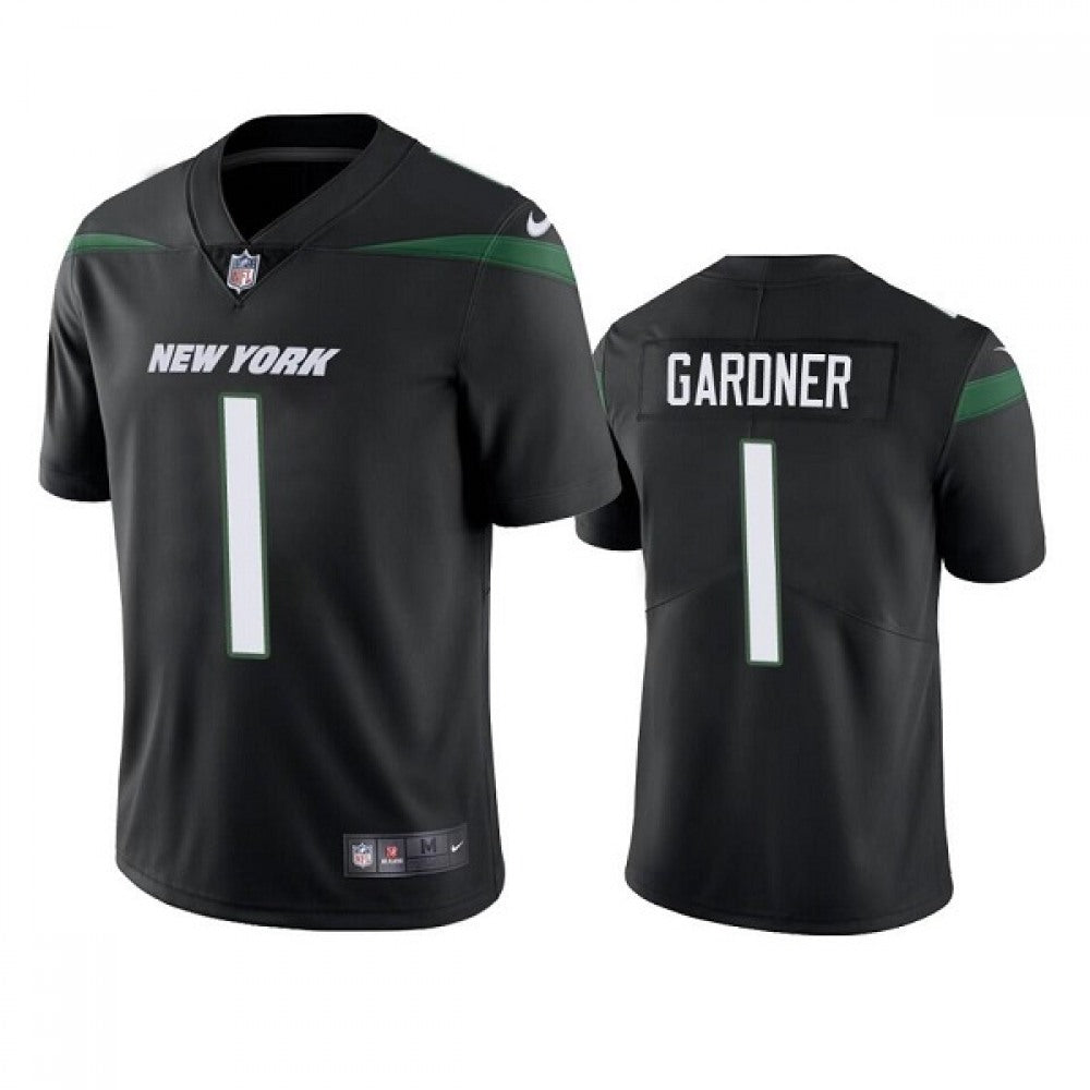 Men's New York Jets #1 Ahmad Gardner 2022 Black Vapor Untouchable Limited Stitched Jersey 