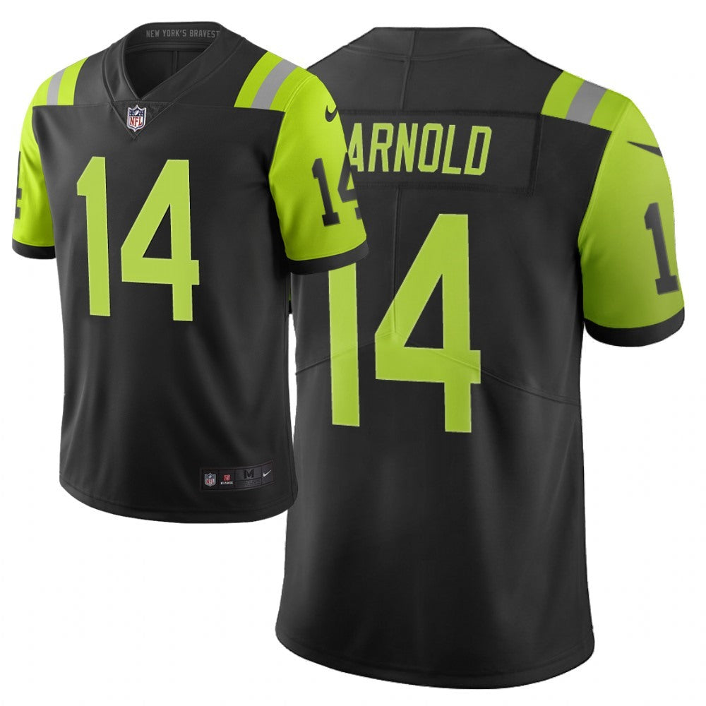 Men's New York Jets #14 Sam Darnold Black /Green 2019 City Edition Limited Stitched NFL Jersey 