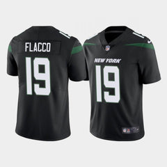 Men's New York Jets #19 Joe Flacco Black Vapor Untouchable Limited Stitched Jersey 