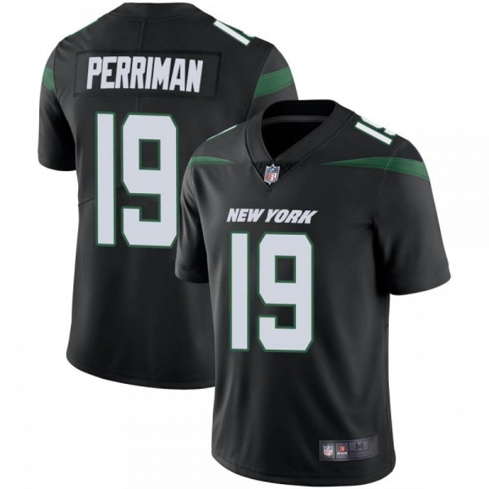 Men's New York Jets #19 Breshad Perriman Black Vapor Untouchable Limited Stitched Jersey 