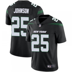 Men's New York Jets #25 Ty Johnson Black Vapor Untouchable Limited Stitched Jersey 
