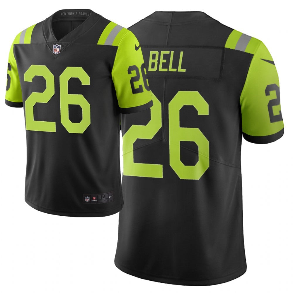 Men's New York Jets #26 Le'Veon Bell Black /Green 2019 City Edition Limited Stitched NFL Jersey 