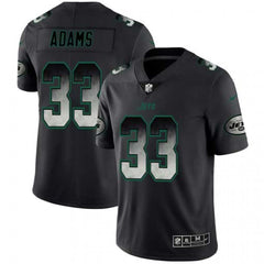 Men's New York Jets #33 Jamal Adams Black 2019 Smoke Fashion Limited Stitched NFL Jersey 