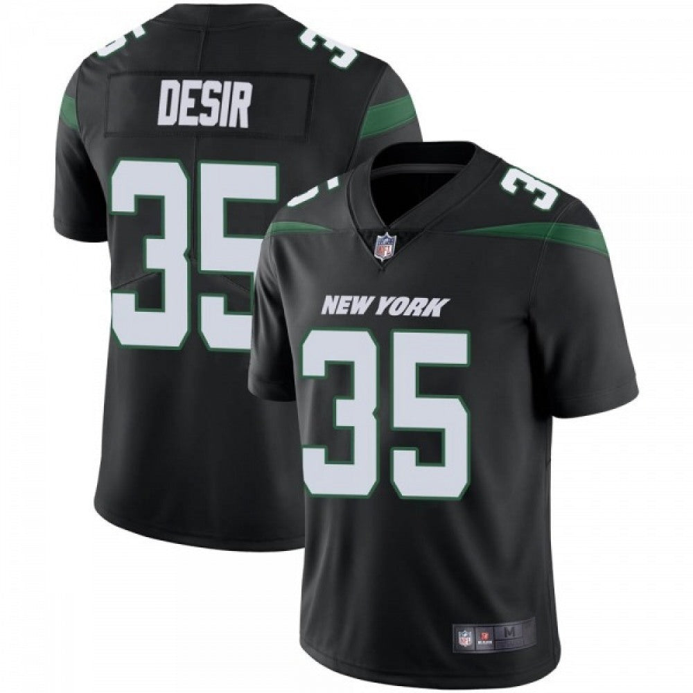 Men's New York Jets #35 Pierre Desir Black Vapor Untouchable Limited Stitched Jersey 