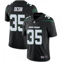 Men's New York Jets #35 Pierre Desir Black Vapor Untouchable Limited Stitched Jersey 