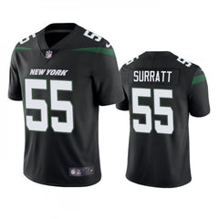 Men's New York Jets #55 Chazz Surratt Black Vapor Untouchable Limited Stitched Jersey 