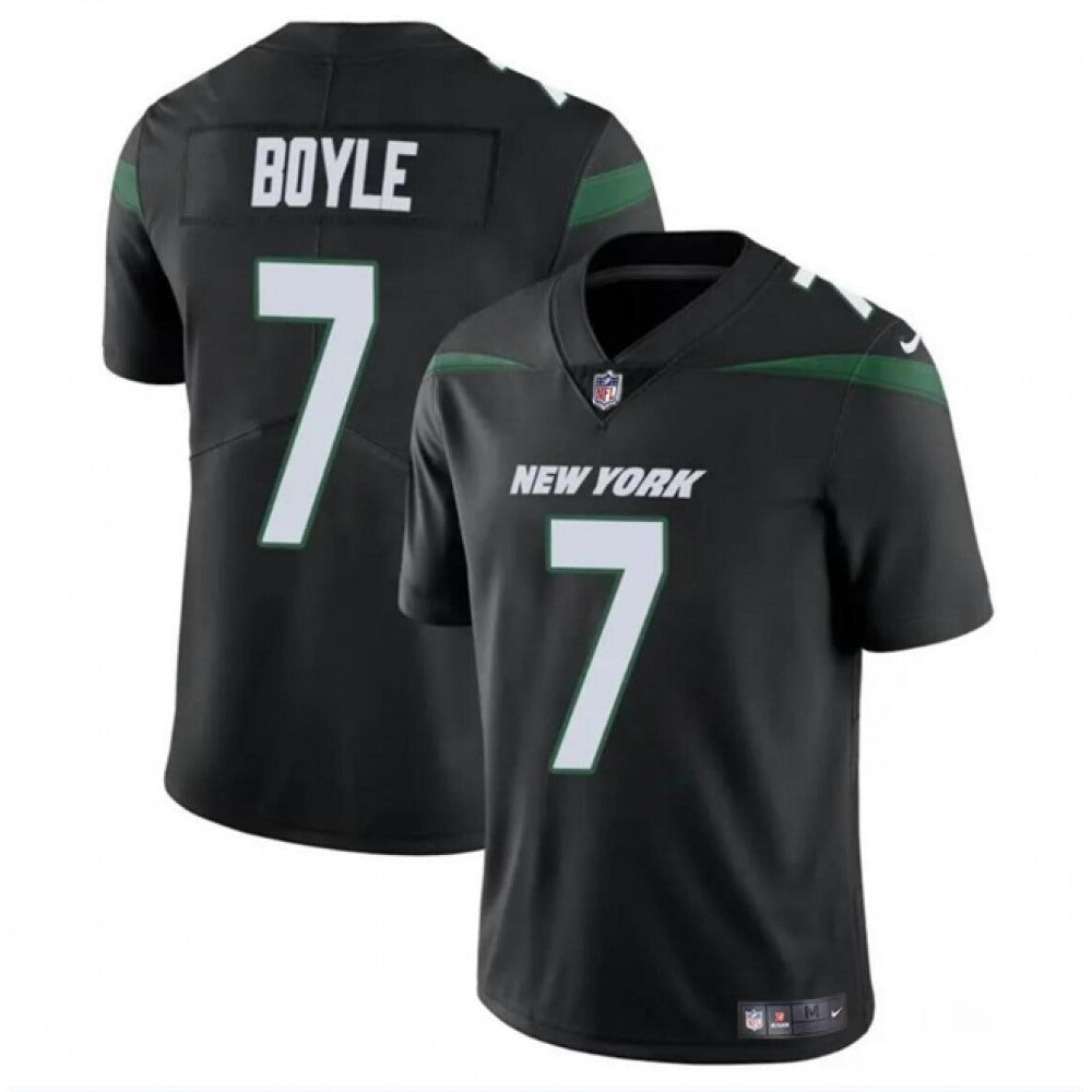 Men's New York Jets #7 Tim Boyle Black Vapor Untouchable Limited Stitched Jersey 