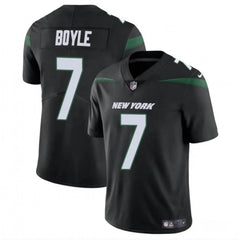 Men's New York Jets #7 Tim Boyle Black Vapor Untouchable Limited Stitched Jersey 