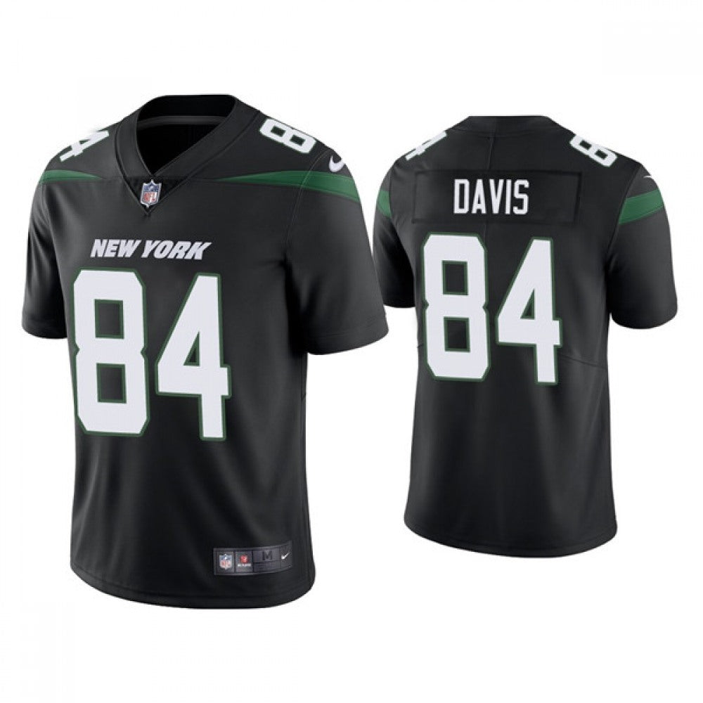 Men's New York Jets #84 Corey Davis 2021 Black Vapor Untouchable Limited Stitched Jersey 