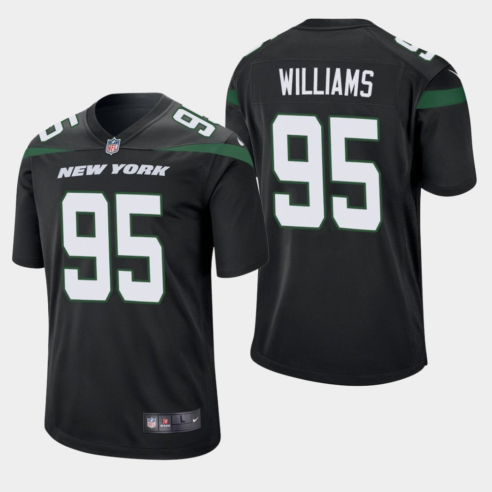 Men's New York Jets #95 Quinnen Williams 2019 Black Vapor Untouchable Limited Stitched NFL Jersey 