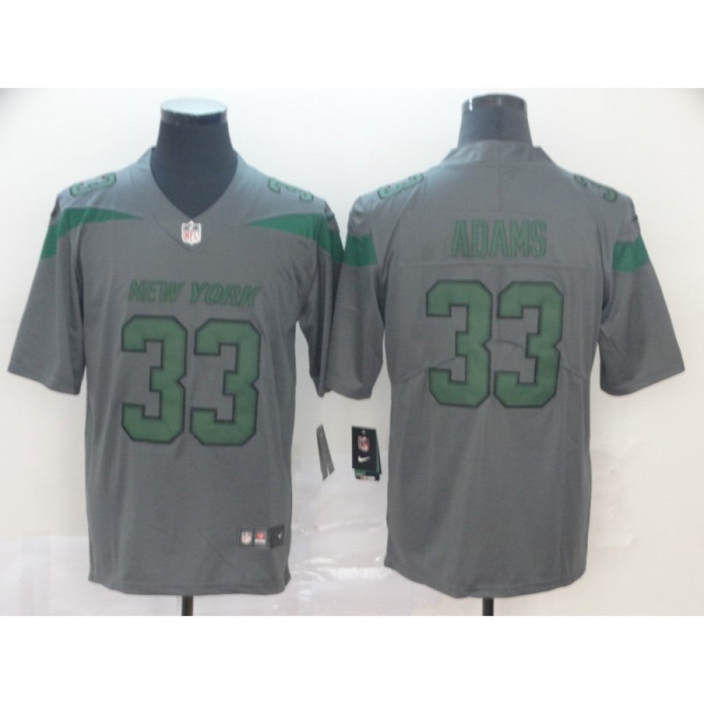 Men's New York Jets #33 Jamal Adams Gray Inverted Legend Stitched NFL Jersey 