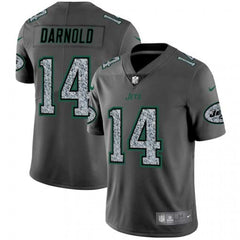 Men's New York Jets #14 Sam Darnold 2019 Gray Fashion Static Limited Stitched NFL Jersey 
