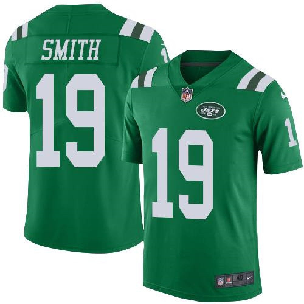 Jets #19 Devin Smith Green Men's Stitched NFL Elite Rush Jersey 