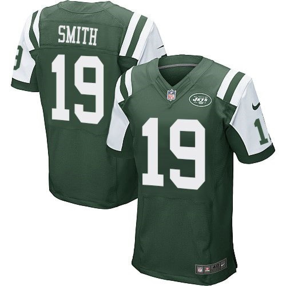Jets #19 Devin Smith Green Team Color Men's Stitched NFL Elite Jersey 