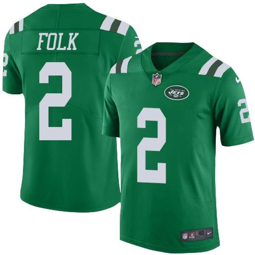 Jets #2 Nick Folk Green Men's Stitched NFL Elite Rush Jersey 