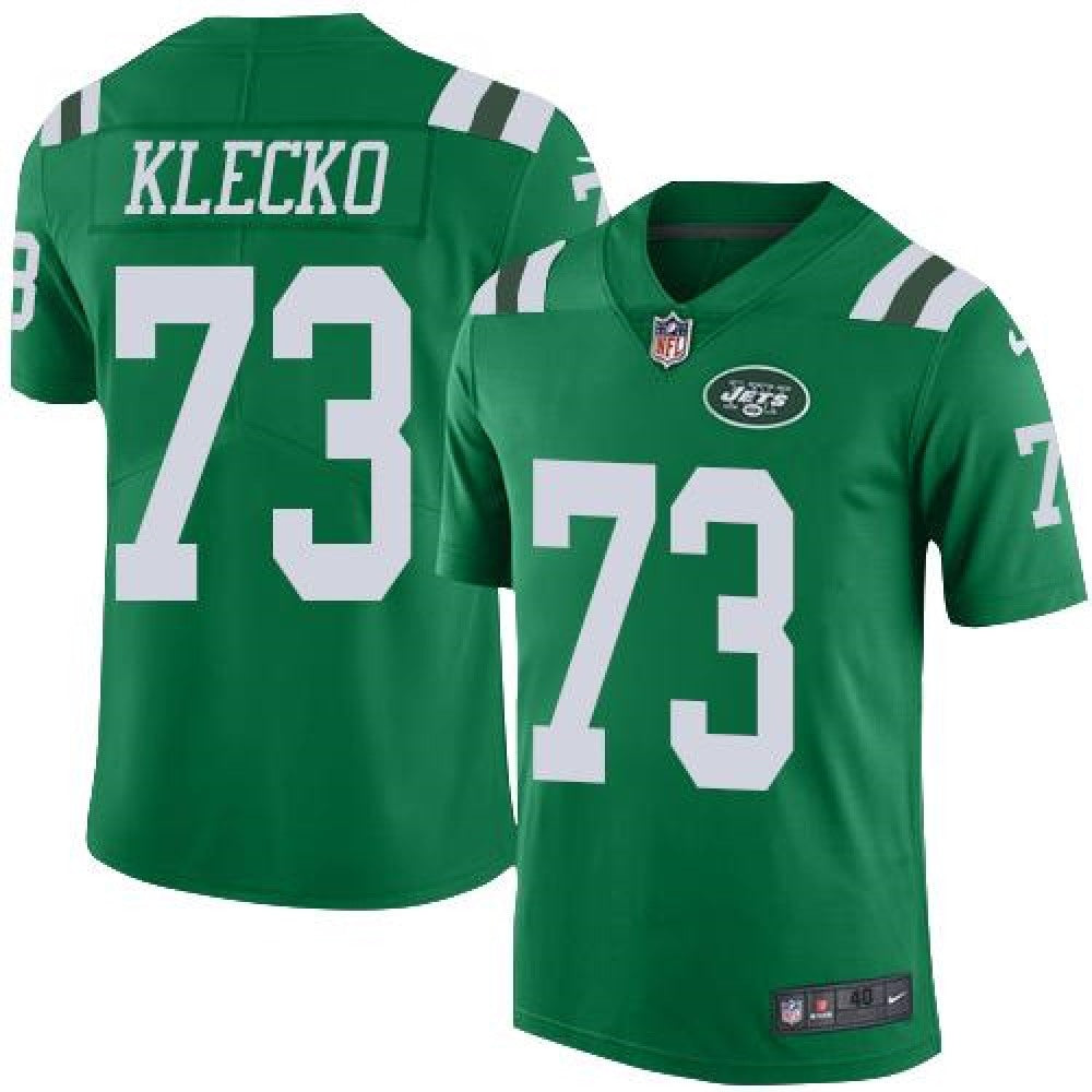 Jets #73 Joe Klecko Green Men's Stitched NFL Elite Rush Jersey 