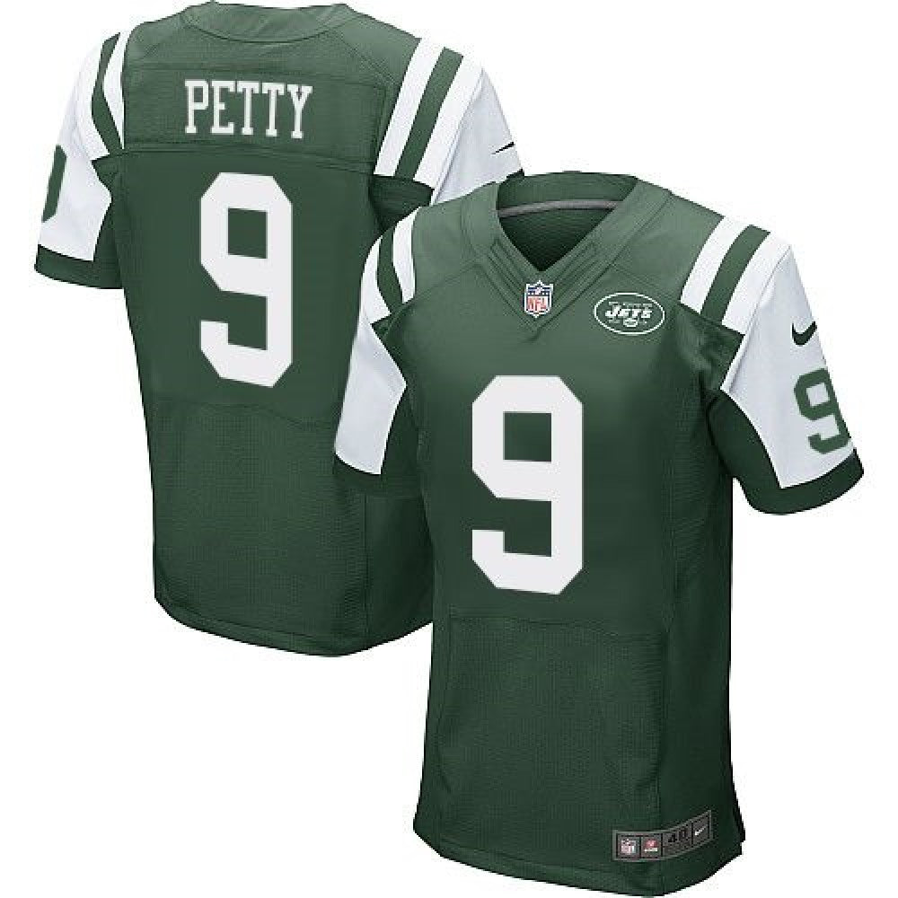 Jets #9 Bryce Petty Green Team Color Men's Stitched NFL Elite Jersey 