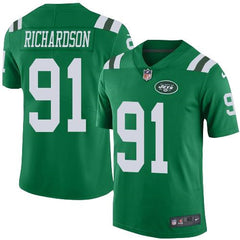Jets #91 Sheldon Richardson Green Men's Stitched NFL Elite Rush Jersey 