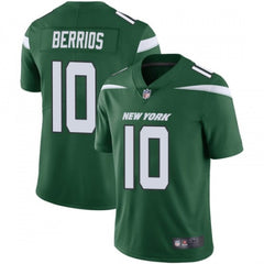 Men's New York Jets #10 Braxton Berrios Green Vapor Untouchable Limited Stitched Jersey 
