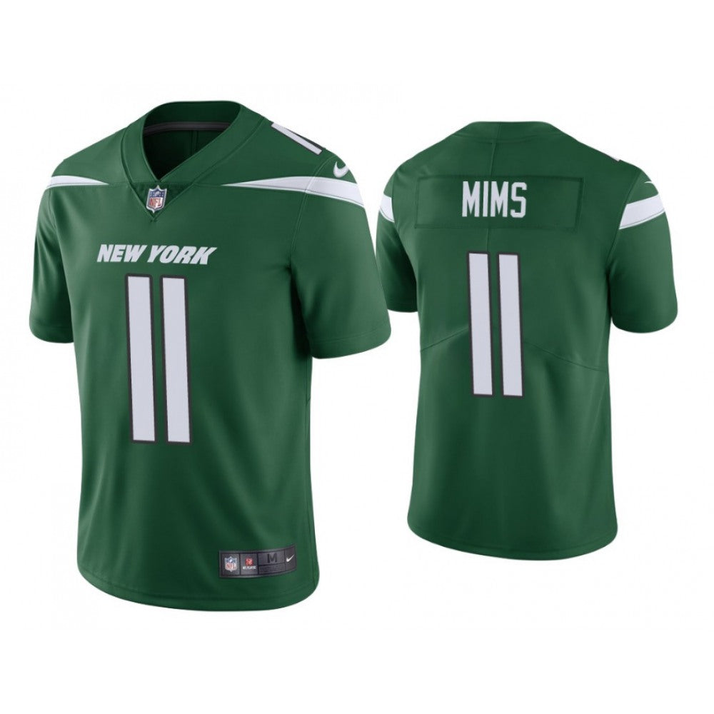 Men's New York Jets #11 Denzel Mims Green Vapor Untouchable Limited Stitched Jersey 