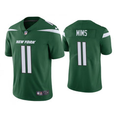 Men's New York Jets #11 Denzel Mims Green Vapor Untouchable Limited Stitched Jersey 
