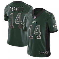 Men's New York Jets #14 Sam Darnold Green 2018 Drift Fashion Color Rush Limited Stitched NFL Jersey 