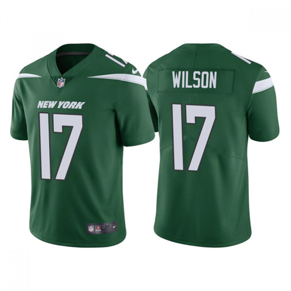 Men's New York Jets #17 Garrett Wilson 2022 Green Vapor Untouchable Limited Stitched Jersey 