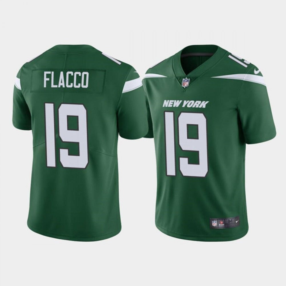 Men's New York Jets #19 Joe Flacco Green Vapor Untouchable Limited Stitched Jersey 