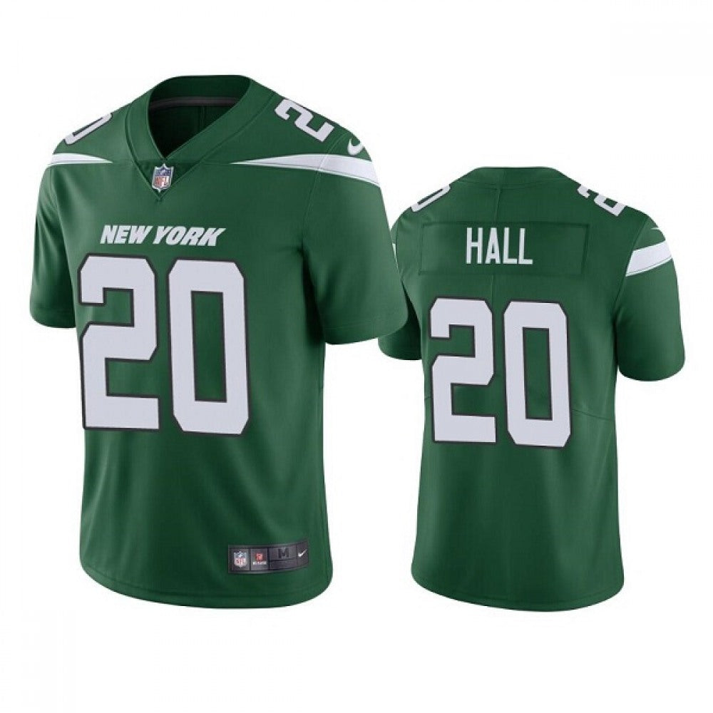 Men's New York Jets #20 Breece Hall 2022 Green Vapor Untouchable Limited Stitched Jersey 