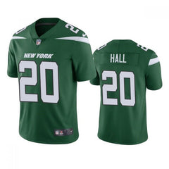 Men's New York Jets #20 Breece Hall 2022 Green Vapor Untouchable Limited Stitched Jersey 