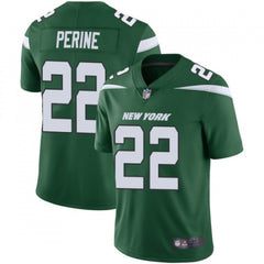 Men's New York Jets #22 La'Mical Perine Green Vapor Untouchable Limited Stitched Jersey 