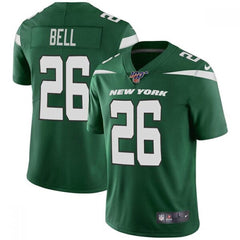 Men's New York Jets #26 Le'Veon Bell Green 2019 100th Season Vapor Untouchable Limited Stitched NFL Jersey 
