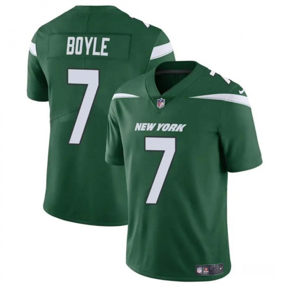 Men's New York Jets #7 Tim Boyle Green Vapor Untouchable Limited Stitched Jersey 