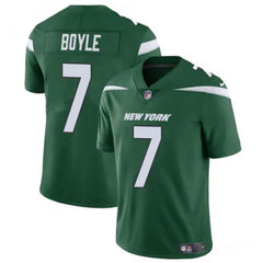 Men's New York Jets #7 Tim Boyle Green Vapor Untouchable Limited Stitched Jersey 