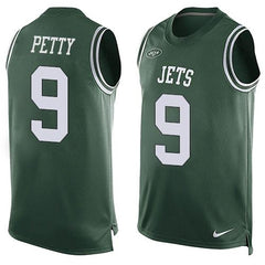 Jets #9 Bryce Petty Green Team Color Men's Stitched NFL Limited Tank Top Jersey 