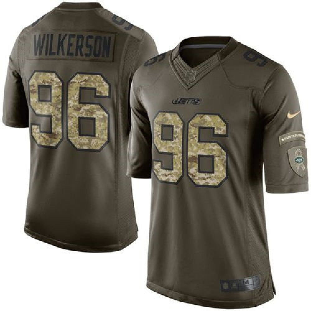 Jets #96 Muhammad Wilkerson Green Men's Stitched NFL Limited Salute to Service Jersey 