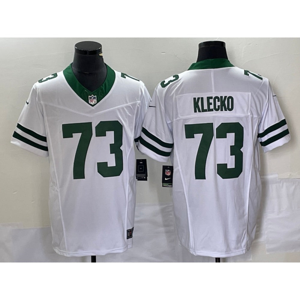 Men's New York Jets #73 Joe Klecko White 2023 F.U.S.E. Vapor Limited Throwback Stitched Football Jersey 