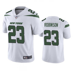 Men's New York Jets #23 James Robinson White Vapor Untouchable Limited Stitched Jersey 